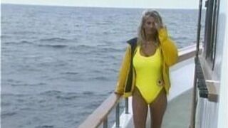 Sex on a boat with busty Farrah porn video