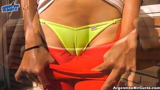 Big Boobs & Big Cameltoe Doing Sexy Yoga in UltraTight Pants porn video